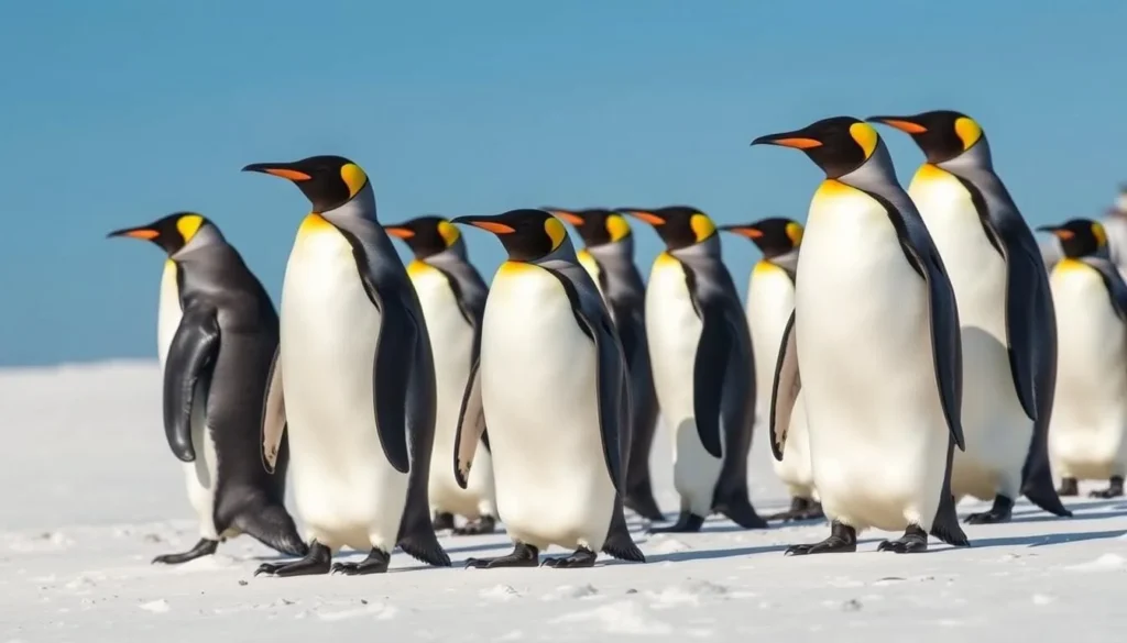 King penguins at Volunteer Point near Stanley, Falkland Islands