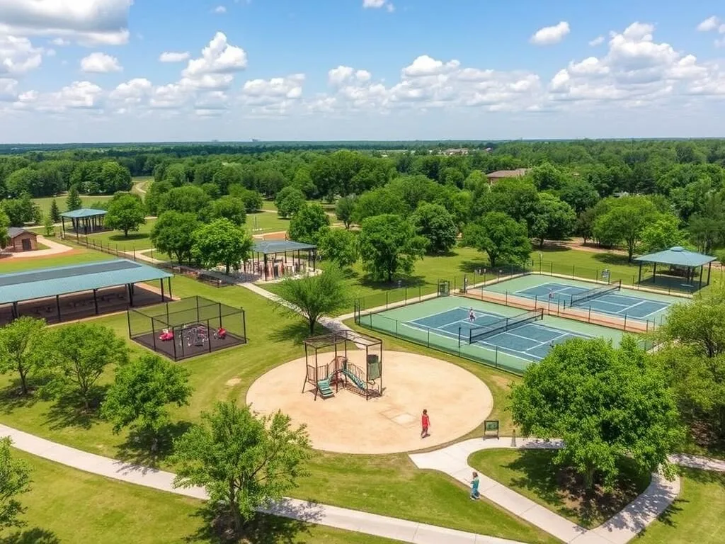 Kit McConnico Park in Lufkin with sports facilities