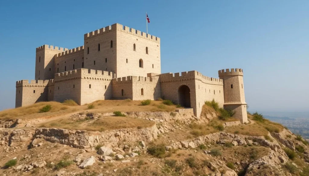 Krak des Chevaliers medieval castle near Tartus, Syria
