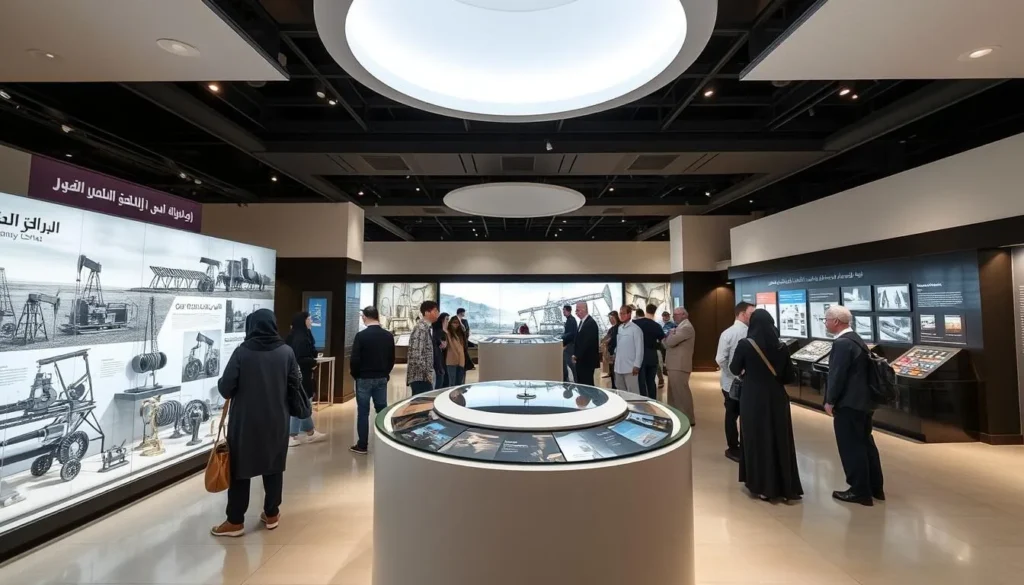 Kuwait Oil Company Display Center in Ahmadi showing the history of oil industry