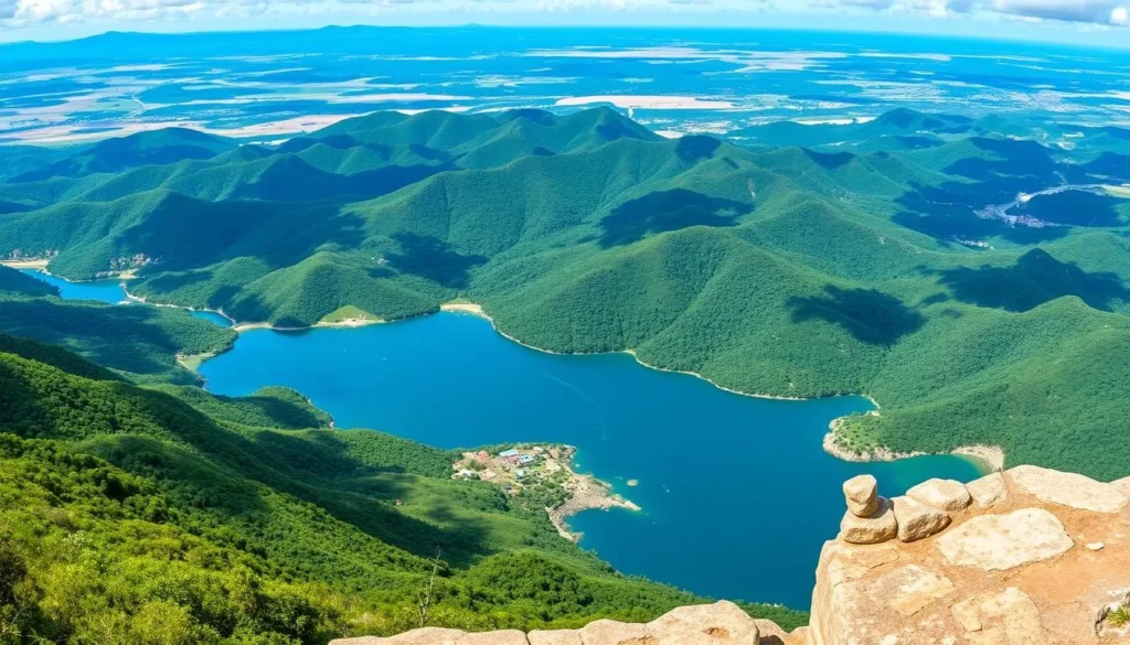 La Barbera Viewpoint in Manicaragua showing panoramic views of the Escambray Mountains