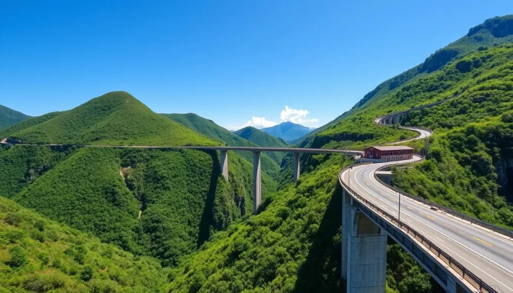 La Farola Viaduct in Guantanamo, Cuba - an engineering marvel connecting the region