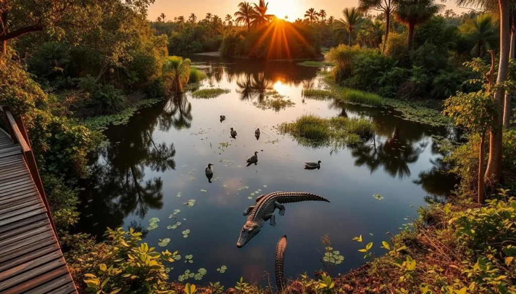 Laguna del Carpintero in Tampico with wildlife and nature trails