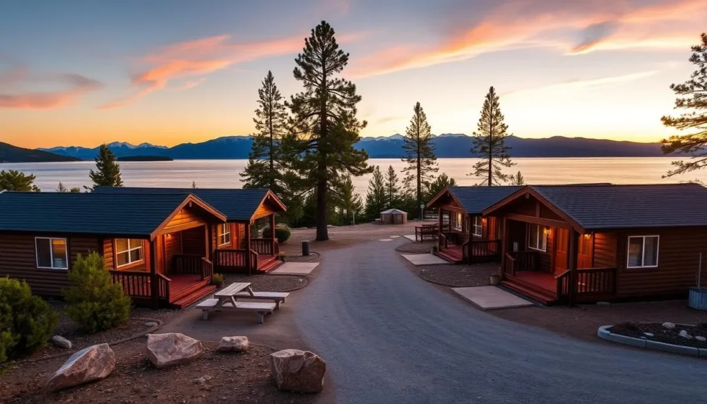 Lakefront accommodations near Kings Beach State Recreation Area with mountain views