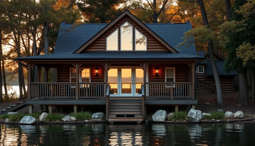 Lakeside cabin accommodations near Cordell Hull Lake, Tennessee
