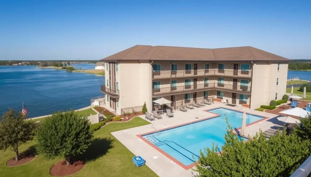 Lakeside hotel accommodation near Rowlett with views of Lake Ray Hubbard