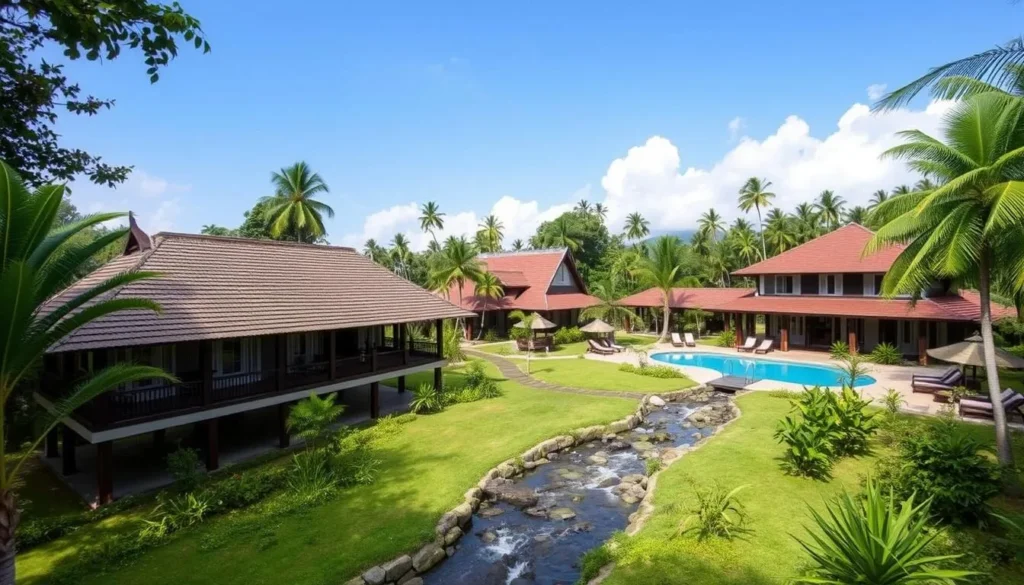 Laras Asri Resort and Spa in Salatiga with traditional Javanese architecture Laras Asri Resort and Spa in Salatiga with traditional Javanese architecture