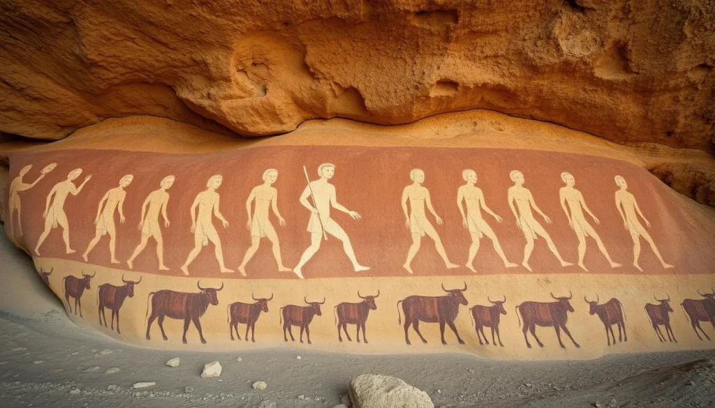 Las Geel rock art site showing ancient cave paintings, Somalia best things to do Las Geel rock art site showing ancient cave paintings, Somalia best things to do