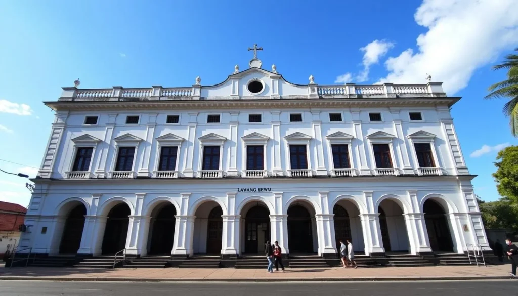Lawang Sewu colonial building in Semarang with its iconic architecture