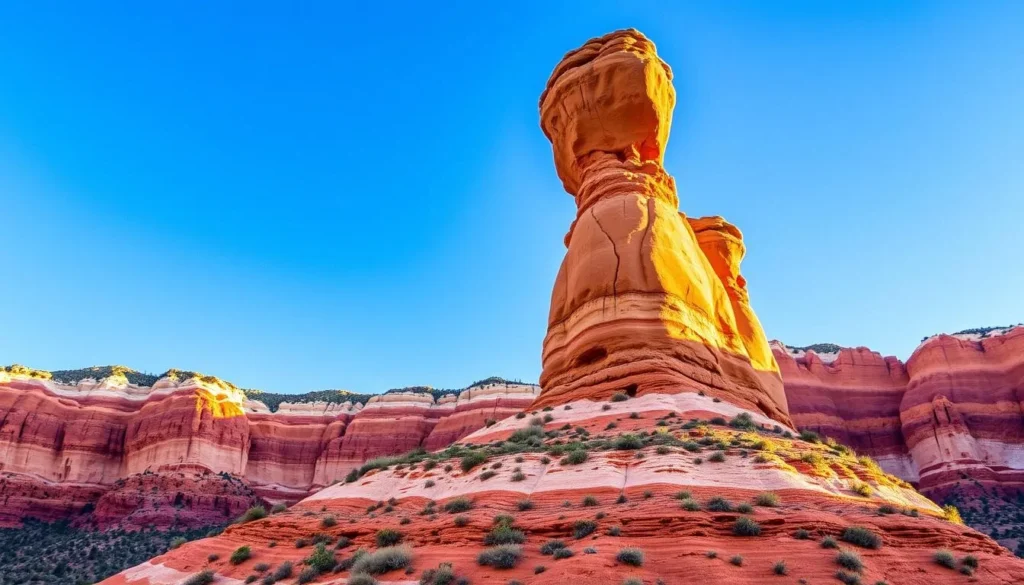 Lighthouse Rock formation in Palo Duro Canyon near Amarillo Texas