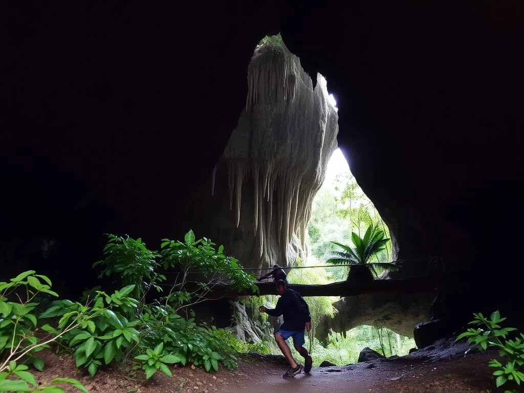 Limestone cave entrance in Bogani Nani Wartabone National Park