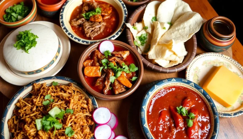 Local Mexican cuisine featuring traditional Chihuahuan dishes Local Mexican cuisine featuring traditional Chihuahuan dishes