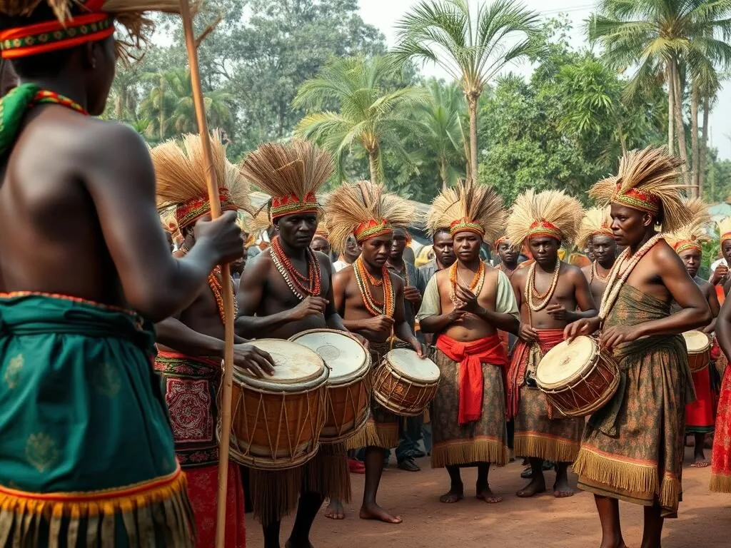 Local Sakalava traditional ceremony in Hell-Ville (Nosy Be), Madagascar