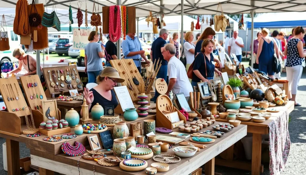 Local artisan crafts at Coventry Farmers Market