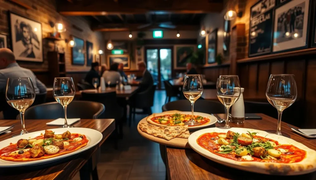 Local dining scene in Armidale with wood-fired pizza and New England wines
