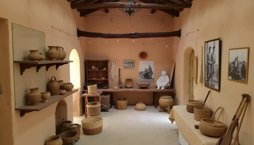 Local museum displaying traditional Omani artifacts in Misfah al Abriyyin