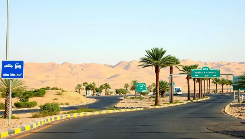 Local roads connecting the settlements within Madinat Ash Shamal municipality