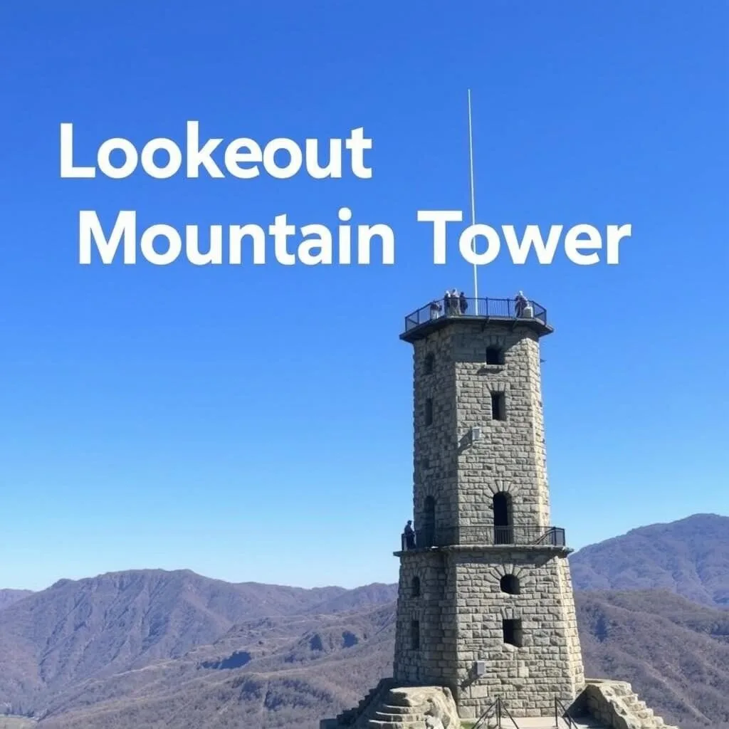 Lookout Mountain Tower at Ruby Falls offering panoramic views
