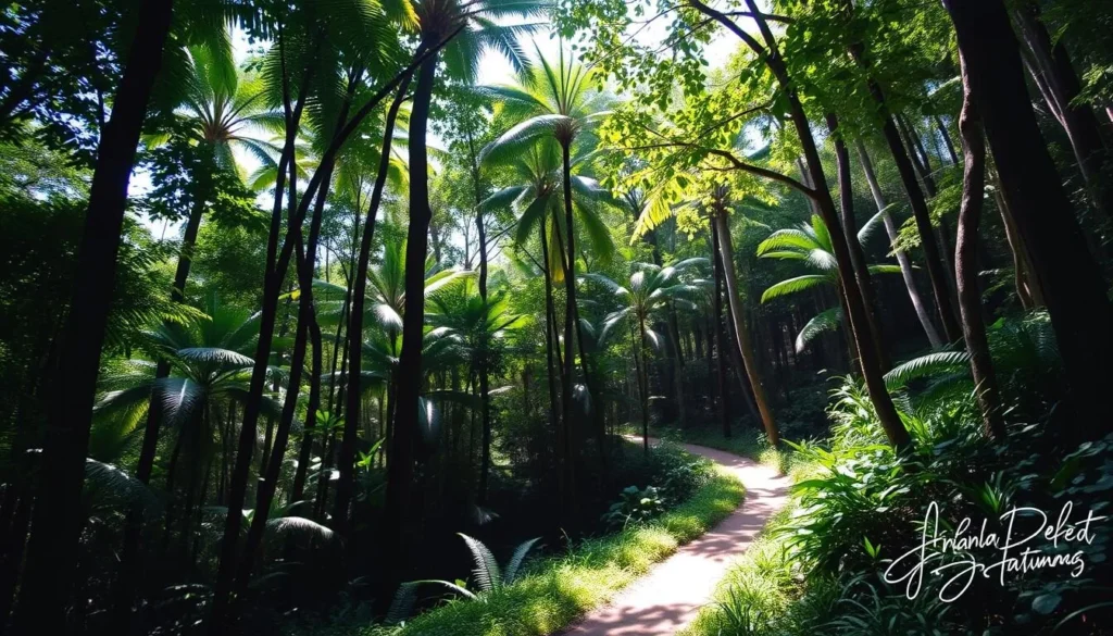 Lush forest trail in Sierra de Agalta National Park near Catacamas Lush forest trail in Sierra de Agalta National Park near Catacamas
