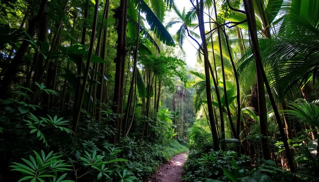 Lush tropical forest in Los Indios Ecological Reserve
