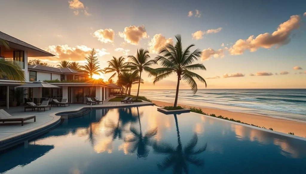 Luxury beachfront accommodation in Byron Bay during spring, one of the best months to visit