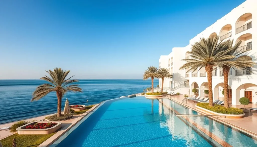 Luxury beachfront hotel in Muscat with swimming pool and ocean view Luxury beachfront hotel in Muscat with swimming pool and ocean view