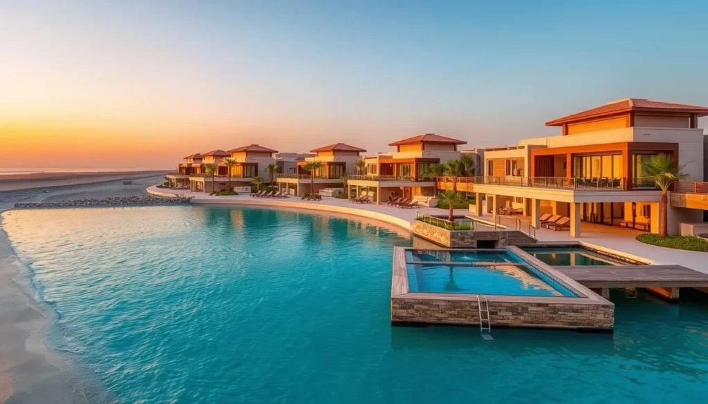 Luxury beachfront resort with overwater bungalows in Umluj, Saudi Arabia Luxury beachfront resort with overwater bungalows in Umluj, Saudi Arabia