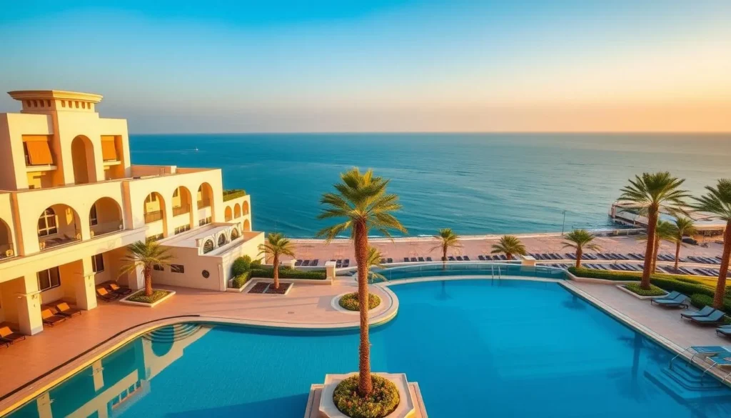 Luxury hotel in Dammam with Arabian Gulf views and modern architecture Luxury hotel in Dammam with Arabian Gulf views and modern architecture