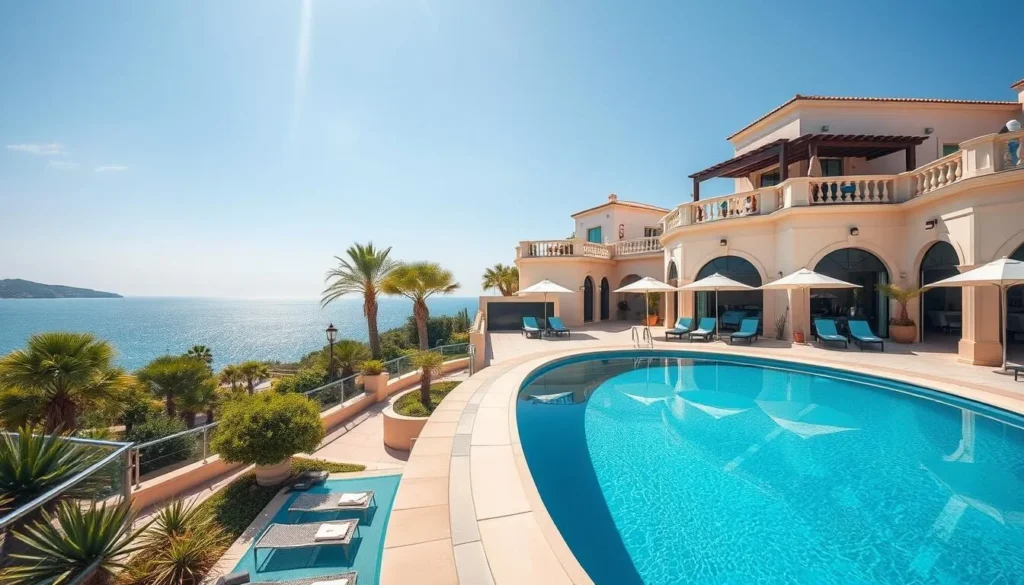 Luxury hotel with sea view in Toulon, France