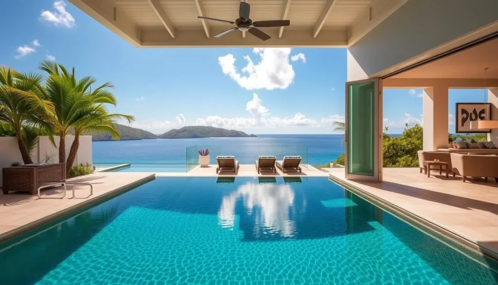Luxury private villa with pool overlooking Maundays Bay in Anguilla