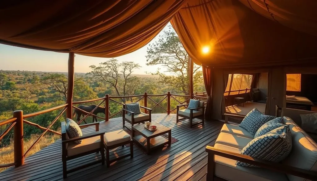 Luxury safari tent accommodation near Yala National Park