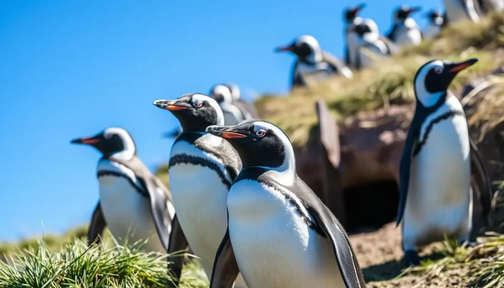 Magellanic penguins on Magdalena Island, one of the best things to do in Punta Arenas
