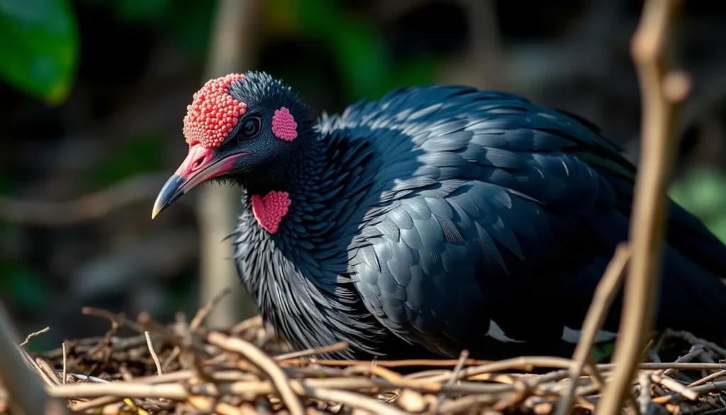 Maleo bird at nesting grounds in Bogani Nani Wartabone National Park