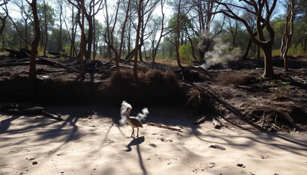 Maleo bird nesting site in Bogani Nani Wartabone National Park during dry season