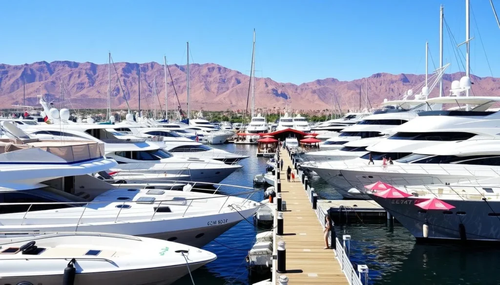 Marina Smir in M'diq Morocco with luxury yachts and waterfront restaurants