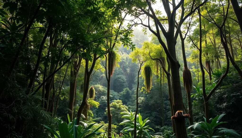Midongy Atsimo National Park near Vangaindrano showing dense rainforest and wildlife