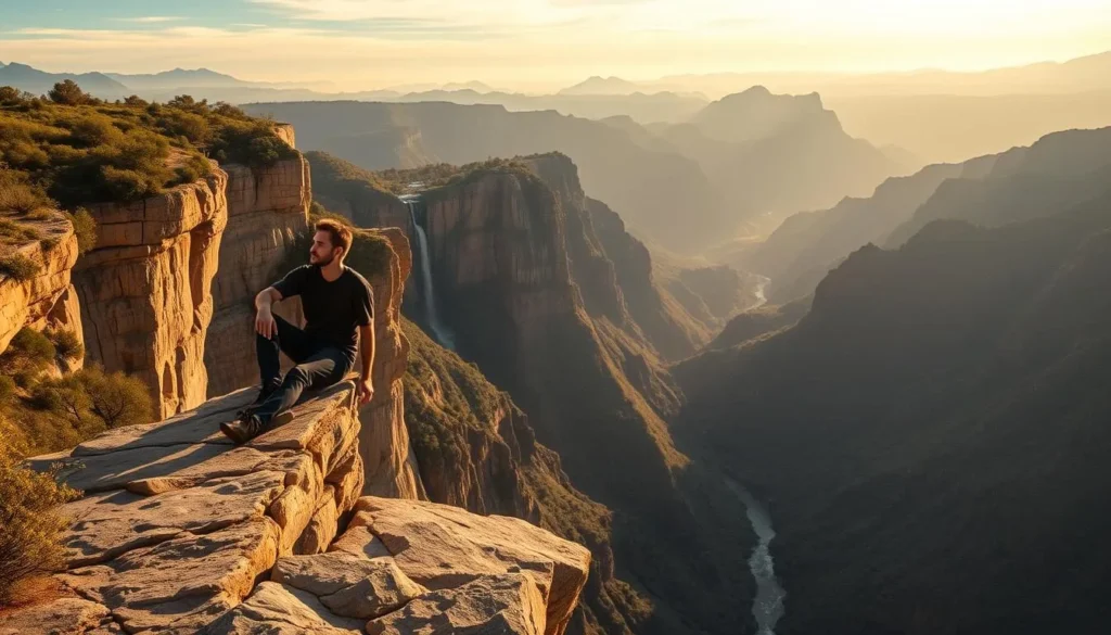 Mirador Salto del Mico viewpoint in Barichara with panoramic views of Suarez Canyon Mirador Salto del Mico viewpoint in Barichara with panoramic views of Suarez Canyon