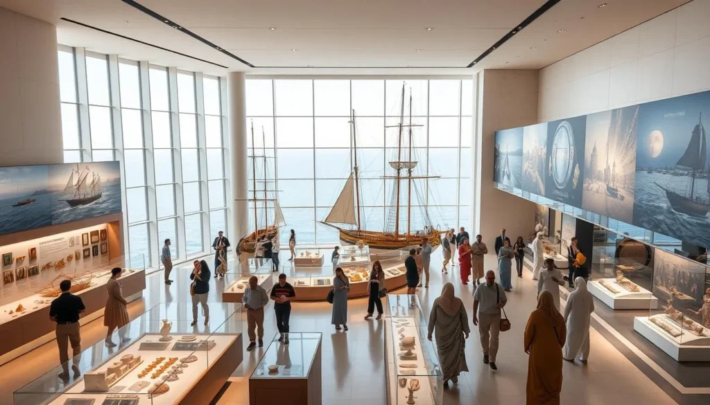 Modern museum on the Red Sea Coast displaying Saudi maritime heritage