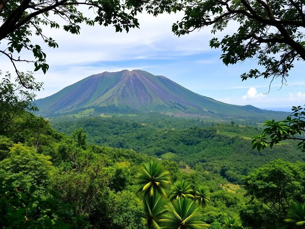 Mount Ambang Nature Reserve near Kotamobagu showing diverse wildlife and volcanic landscapes Mount Ambang Nature Reserve near Kotamobagu showing diverse wildlife and volcanic landscapes