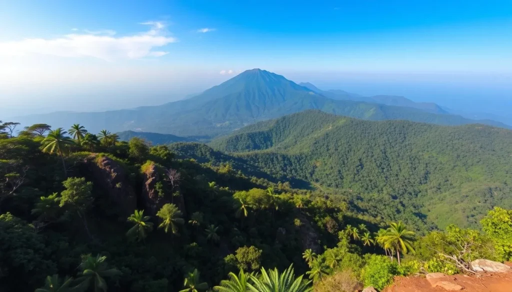 Mount Ciremai National Park with lush forests and hiking trails