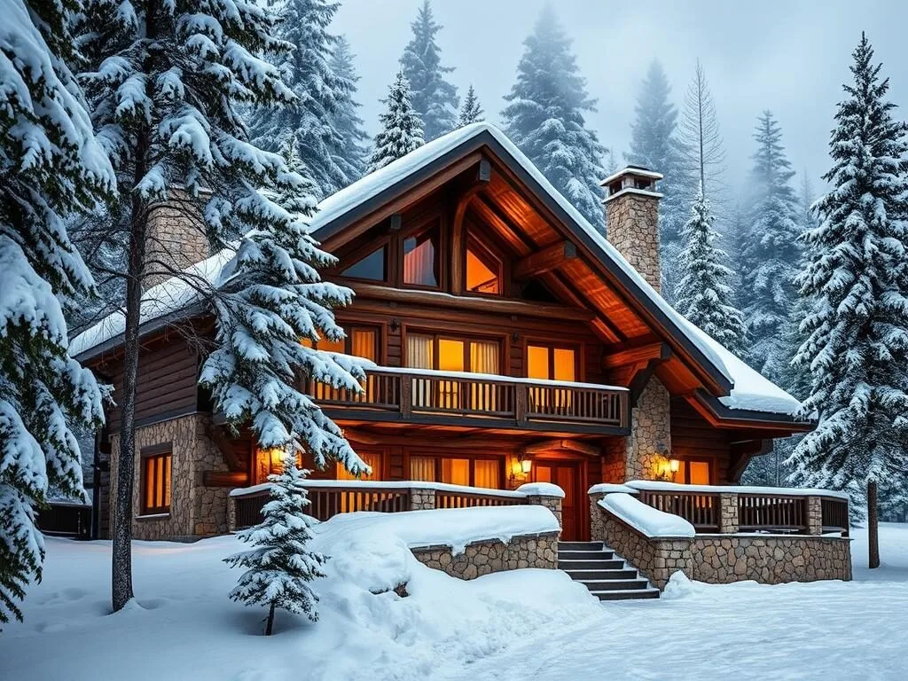 Mountain chalet near the Cedars Ski Resort in Bcharri, Lebanon