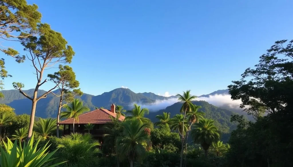 Mountain eco-lodge nestled in the forests of Cordillera Central, Puerto Rico