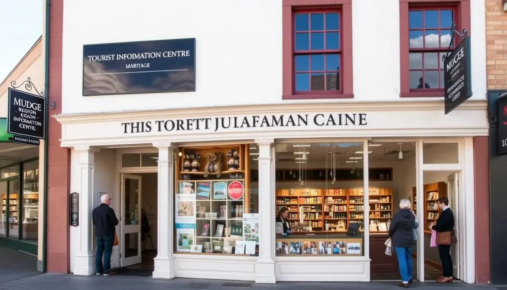 Mudgee Visitor Information Centre on Market Street with helpful staff and local products Mudgee Visitor Information Centre on Market Street with helpful staff and local products