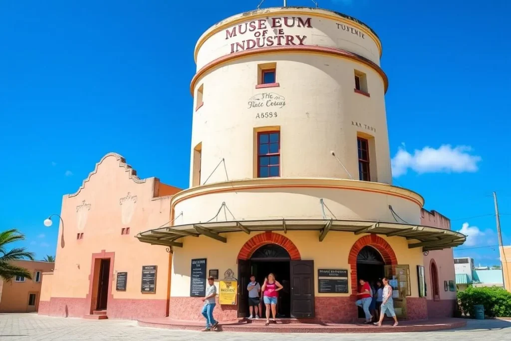 Museum of Industry in San Nicolas Aruba housed in the historic Water Tower