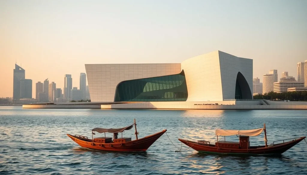 Museum of Islamic Art in Doha with its iconic architecture against the skyline