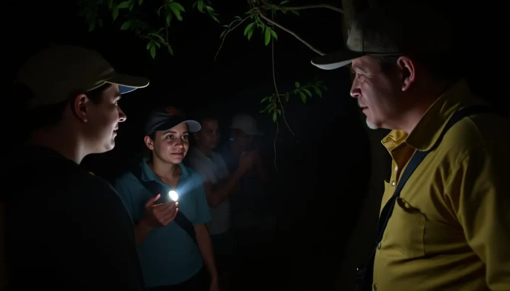 Night walk in Masoala National Park with guide spotting nocturnal wildlife Night walk in Masoala National Park with guide spotting nocturnal wildlife