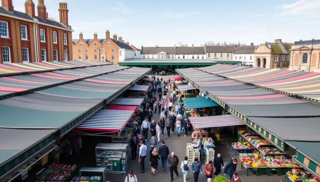 Norwich Market colorful stalls - essential things to do in Norwich, England