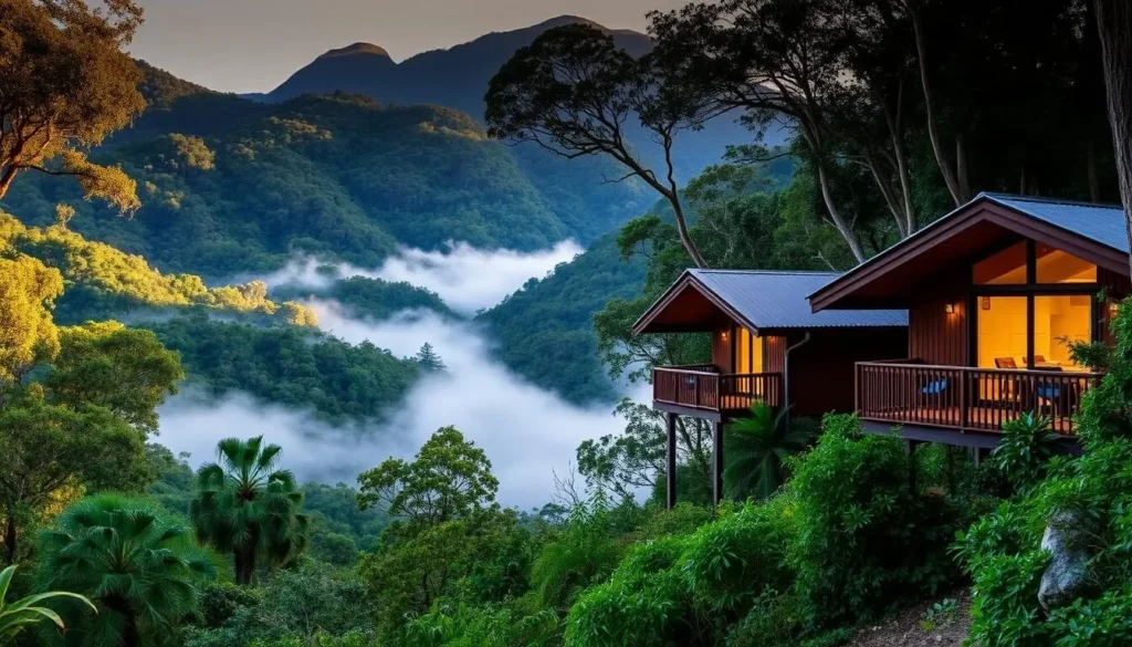 O'Reilly's Rainforest Retreat accommodation with mountain views in Canungra Queensland O'Reilly's Rainforest Retreat accommodation with mountain views in Canungra Queensland