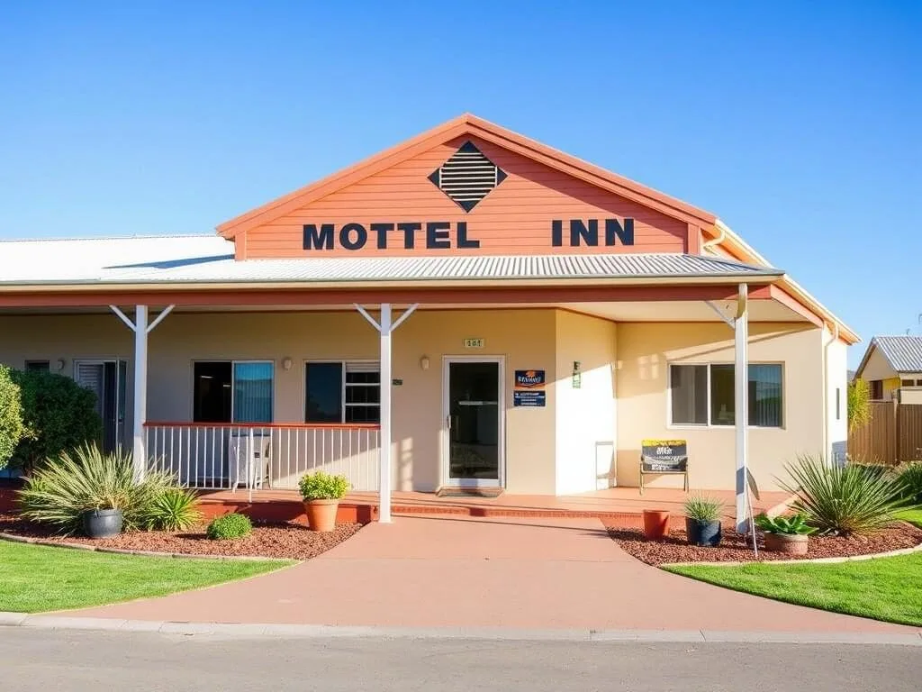 Oasis Motor Inn Blackall exterior showing comfortable accommodation in Blackall Town, Queensland Oasis Motor Inn Blackall exterior showing comfortable accommodation in Blackall Town, Queensland
