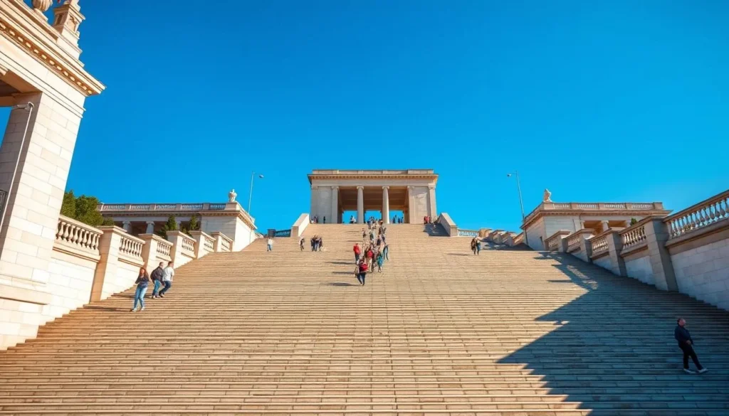 Odesa's iconic Potemkin Stairs leading to the Black Sea - Ukraine best things to do